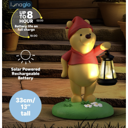 WINNIE L'OURSON - Lampe Solaire Extérieure 'LunaGlo' 33cm 