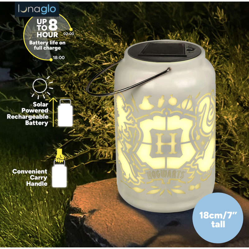 HARRY POTTER - Poudlard - Lanterne Solaire Ext. Projection 'LunaGlo' 