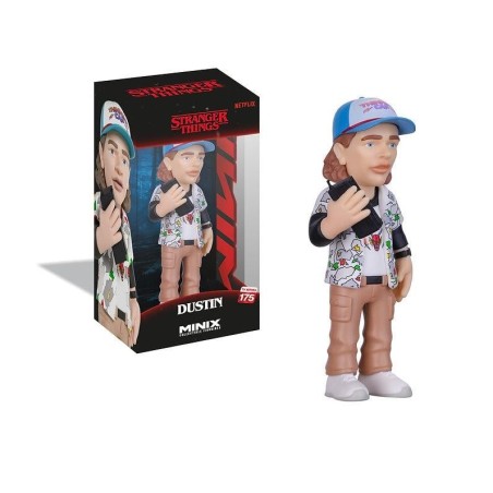 STRANGER THINGS - Dustin Hellfire - Figurine Minix 12cm 