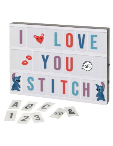 STITCH - Boite Lumineuse à Message avec 384 lettres + Télécommande 
