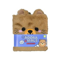 KAWAII - Adoramals Mimi la Marmotte - Notebook Pelucheux Premium 