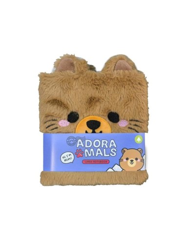 KAWAII - Adoramals Mimi la Marmotte - Notebook Pelucheux Premium 