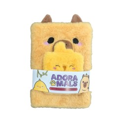 KAWAII - Luke le Cabybara - Notebook Pelucheux Premium + 1 Mini 