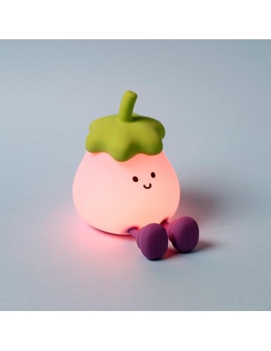 KAWAII - Aubergine - Lampe Rechargeable & Support Téléphone 13cm 
