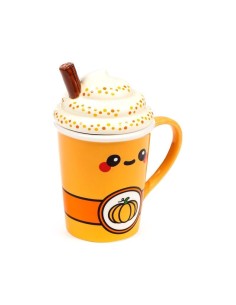 KAWAII - Latte Citrouille Epicé - Mug + Couvercle 3D 325ml 