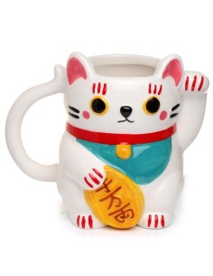 MANEKI-NEKO - Blanc - Mug 3D 450ml 