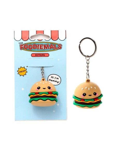 KAWAII - Hammy le Burger - Porte-clés 3D en PVC 