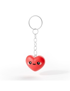 KAWAII - Coeur - Porte-clés 3D en PVC 