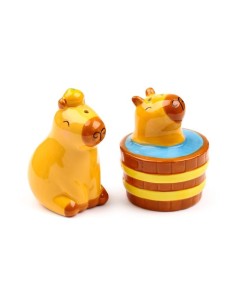 KAWAII - Duke le Capybara - Set Salière et Poivrière 