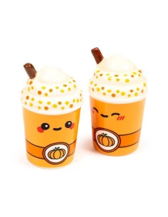 KAWAII - Latte Epicé Citrouille - Set Salière et Poivrière 