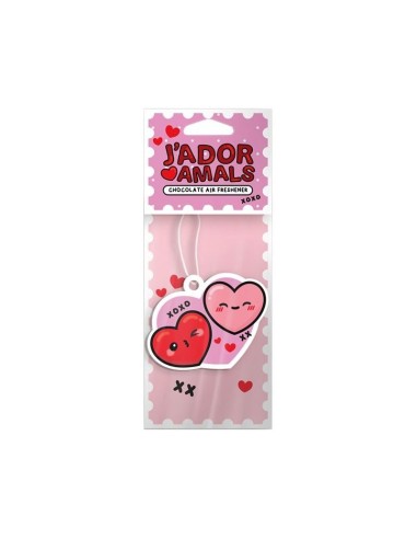 KAWAII - Double Coeur - Désodorisant Voiture - Chocolat 