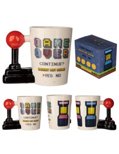 GAME OVER - Joystick & Arcade - Mug avec Anse 3D 400ml 