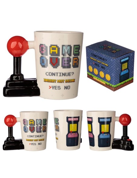 GAME OVER - Joystick & Arcade - Mug avec Anse 3D 400ml 