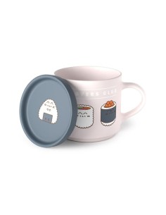 PUSHEEN - Sushi Lover - Set de Mug 420ml + dessous de Tassse 