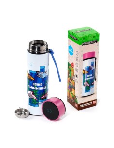 MINECRAFT - Axolotl -Bouteille Hot & Cold Isotherme+Thermomètre 450 ml 