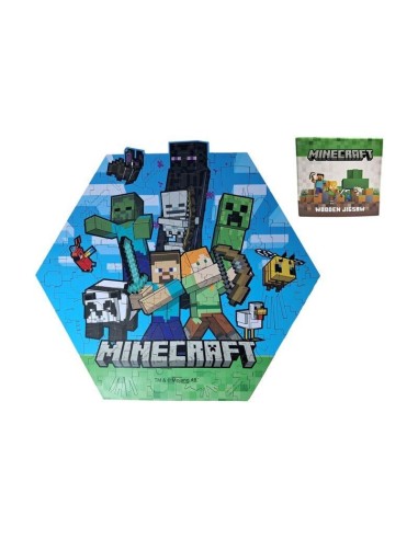 MINECRAFT - Puzzle en bois 130pc 
