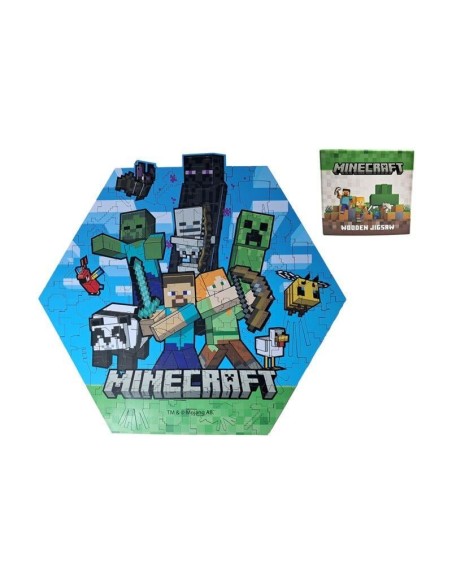 MINECRAFT - Puzzle en bois 130pc 