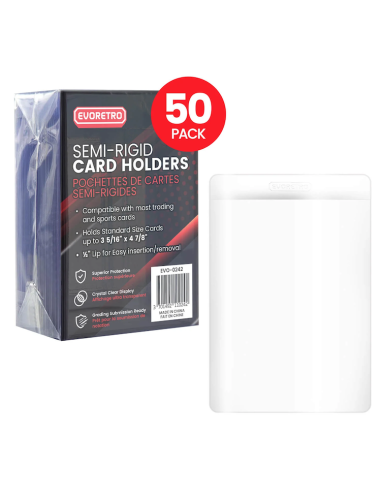 EVORETRO - Semi-Rigid Card Holders 50pc 