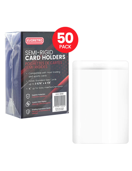 EVORETRO - Semi-Rigid Card Holders 50pc 