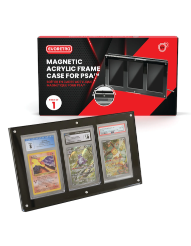 EVORETRO -  Magnetic Acrylic Frame 3 Slot For PSA Graded Card 