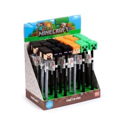 MINECRAFT - Heads - Stylo à Gel Effaçable (Display de 24pcs) 