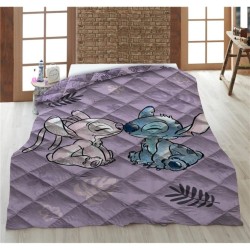 DISNEY - Stitch & Angel - Couverture en Quilt 140x200cm 