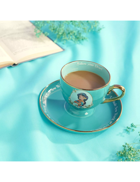 DISNEY PRINCESS - Jasmine - Tea Cup + Saucer 7oz 