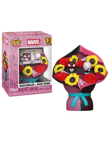 SM VALENTINES - Miles Morales & Ghost Spider - Bitty Pop Bouquet 