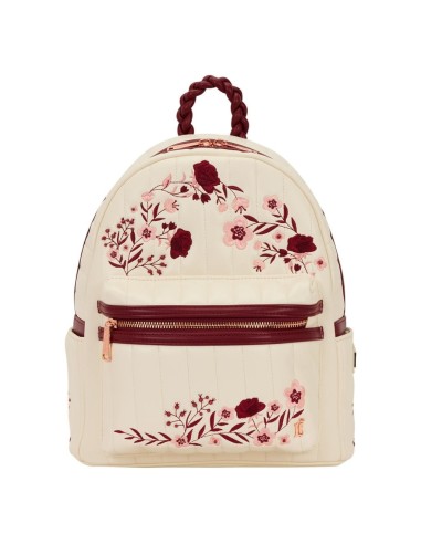 CREAM & RED - Floral - Mini Sac à Dos LoungeFly 