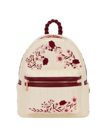 CREAM & RED - Floral - Mini Sac à Dos LoungeFly 