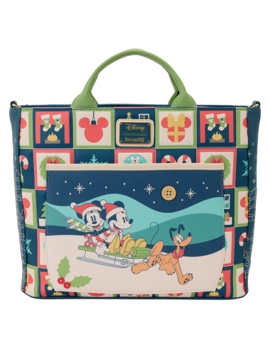 DISNEY - Mickey & Minnie "Holiday" - Tote Bag LoungeFly 