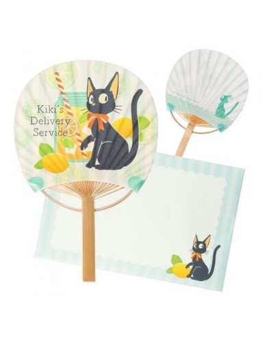 KIKI LA PETITE SORCIERE - Jiji avec Citron - Eventail & Enveloppe 
