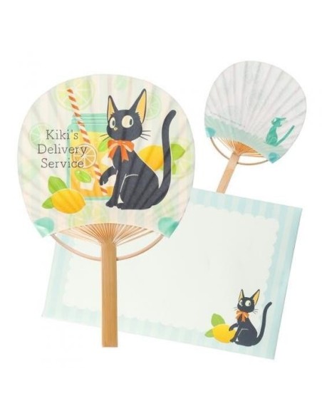 KIKI LA PETITE SORCIERE - Jiji avec Citron - Eventail & Enveloppe 