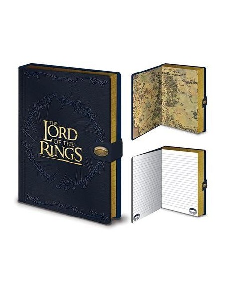LE SEIGNEUR DES ANNEAUX - Carte - Cahier A5 Premium 