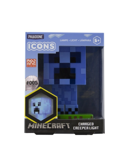 MINECRAFT - Creeper Chargé - Lampe Icone 10cm 