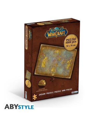 WORLD OF WARCRAFT - Puzzle 1000 pièces - Carte d'Azeroth 