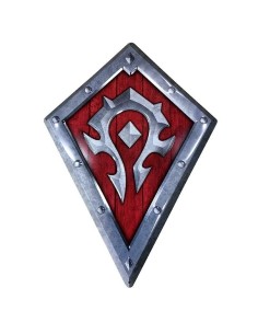 WORLD OF WARCRAFT - Bouclier Horde - Plaque métal '25x35cm' 