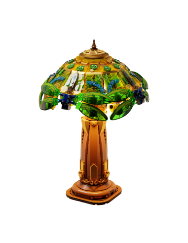 PANTASY - Stained Glass Table Lamp - Bloc de Construction 1067 pcs 