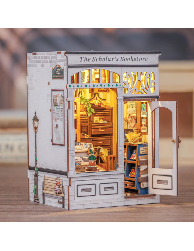 BOOK NOOK KIT - DIY- Librairie Scolaire - 168pc + Eclairage LED 