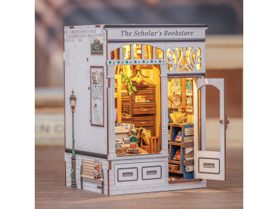 BOOK NOOK KIT - DIY- Librairie Scolaire - 168pc + Eclairage LED 