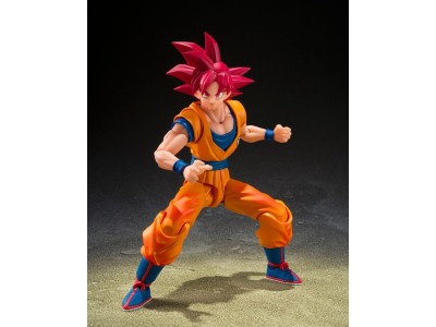 DRAGON BALL SUPER - SSG Son Goku "God Aura" - Fig. S.H. Figuarts 15cm 