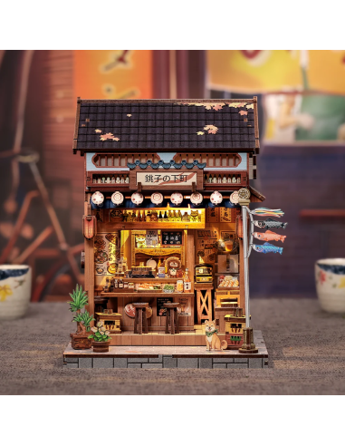 MINIATURE HOUSE - DIY- Choshi no Shitamachi - 218pc + Eclairage LED 