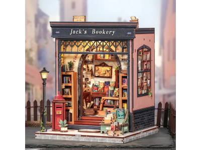 MINIATURE HOUSE - DIY- La Librairie de Jack - 330pc + Eclairage LED 