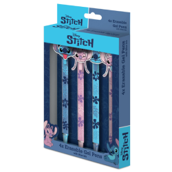 STITCH & ANGEL - 4 Stylos à Gel Effaçable + Head Topper 