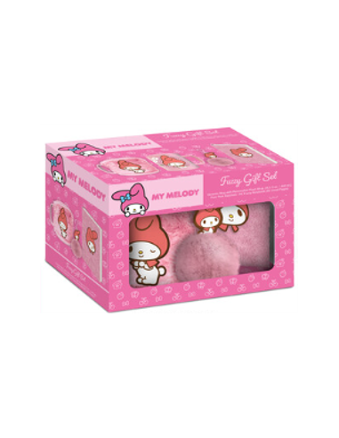 MY MELODY - Gift Set Fuzzy - Notebook + Mug 440ml + Porte-clé 