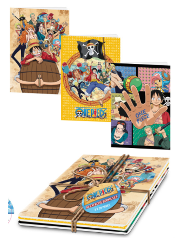 ONE PIECE - Set de 3 Livres d'Exercices 