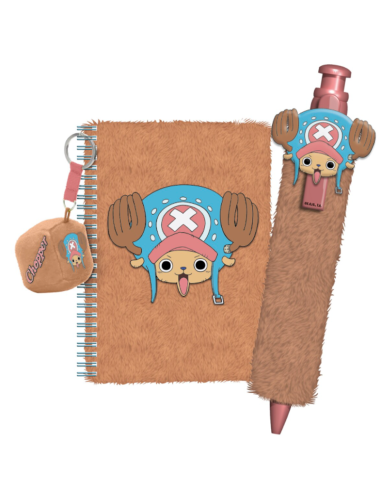 ONE PIECE - Chooper - Set Fuzzy - Notebook + Stylo + Porte-clé 