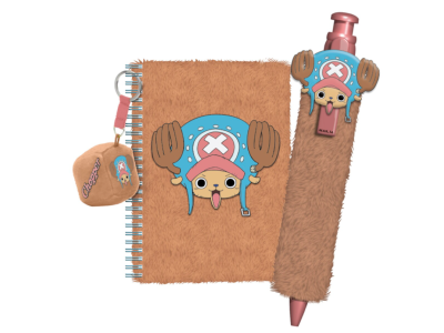 ONE PIECE - Chooper - Set Fuzzy - Notebook + Stylo + Porte-clé 