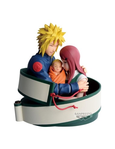 NARUTO 72 SERIES - Minato, Naruto & Kushina - Figurine 13cm 