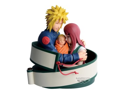 NARUTO 72 SERIES - Minato, Naruto & Kushina - Figurine 13cm 